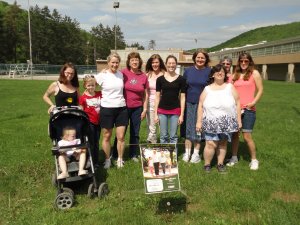 Port Allegany walking group members with Cyndee Smith and Samantha Werts as group leaders.